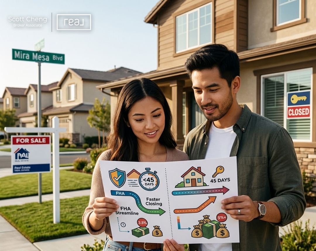 FHA Streamline vs Conventional Loans for Mira Mesa First-Time Buyers 2026
