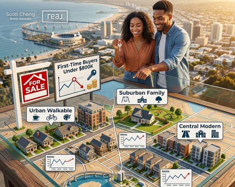 Best Neighborhoods in San Diego for First-Time Buyers Under $800K