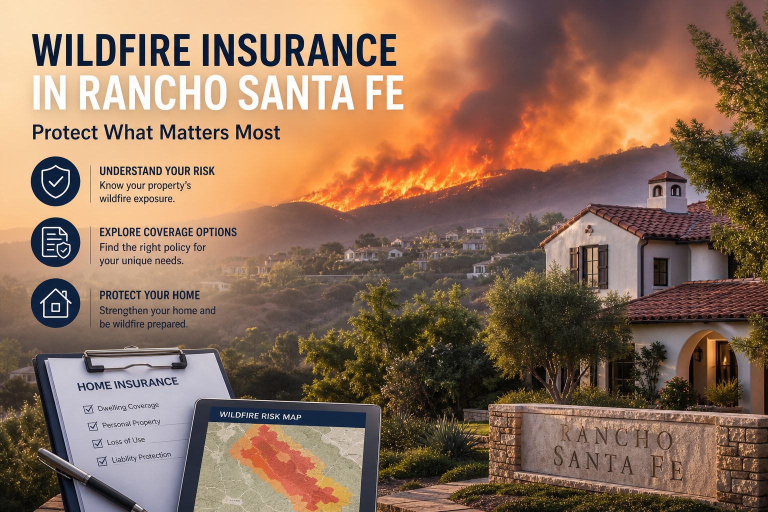 Wildfire Insurance Gaps Before Buying a Luxury Home in Rancho Santa Fe San Diego