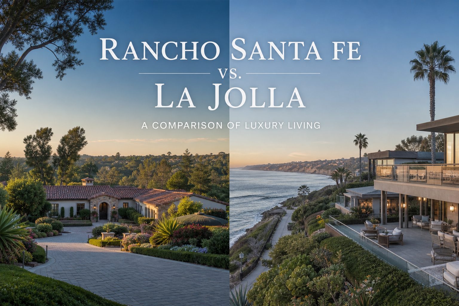 Rancho Santa Fe vs La Jolla San Diego: Luxury Estate Differences for Buyers in 2026